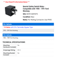 thumbnail image 2 of Neutral Safety Switch Relay - Compatible with 1980 - 1991 Ford Mustang 1981 1982 1983 1984 1985 1986 1987 1988 1989 1990, 2 of 2