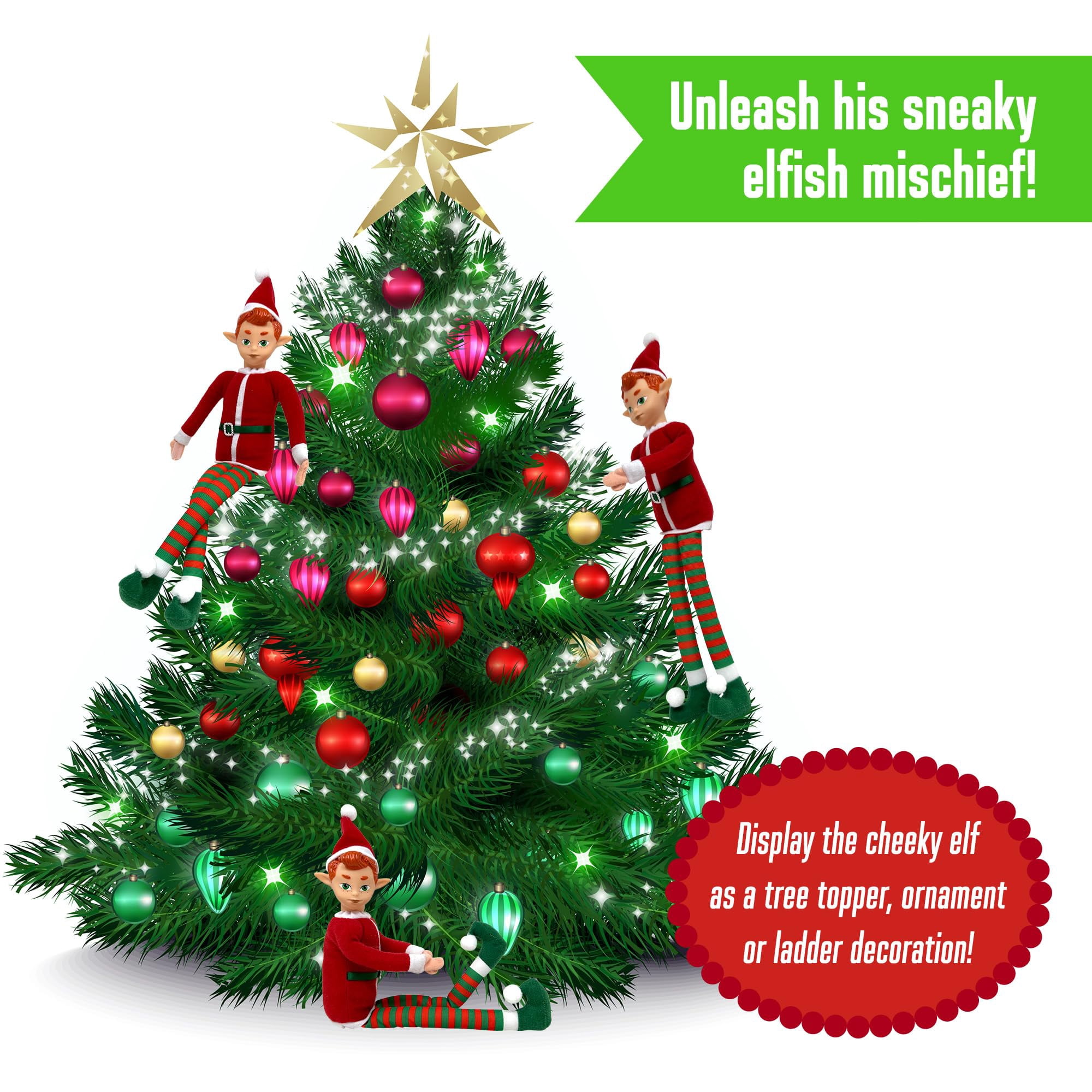 The Original Elf 12” Plush elf for shelf Christmas stuff toys & accessories