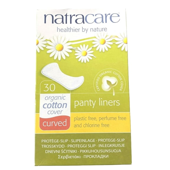 Natracare Organic & Natural Curved Panty Liners 30 ea (Pack of 3)