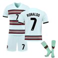 thumbnail image 1 of Nueva camiseta de fútbol para niños 2021/2022 7 # Ronaldo, camisetas de fútbol de moda, conjunto de pantalones cortos/calcetines-7 blanco-26 BmatwkZeng Bmatwk Jersey, 1 of 2