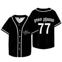 Peso Pluma 77 Jersey Exodo Tour Merch Baseball Jacket Women Men Fashion Casual Short Sleeve T-shirts