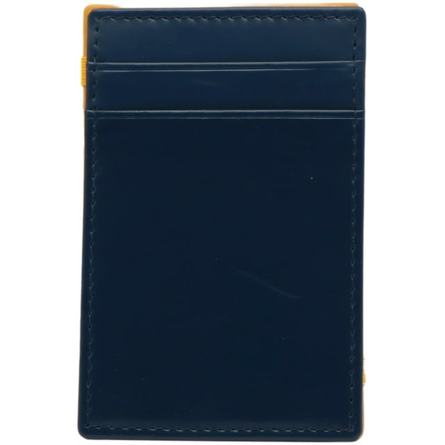 Ettinger Portefeuille en Cuir pour Hommes - Bleu / Jaune