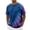 Purple, variant on BUWTTED Mens Shirts Tie Dye Print Short Sleeve Loose Casual Breathable Crew Neck Tees Summer Beach Hawaiian Purple Shirt L