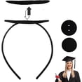 thumbnail image 1 of LoonWear Graduation Cap Headband Secures Your Grad Cap Upgrade Insert Hairstyle Hat Accessories Hairband for Graduates Gift, 1 of 5
