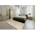 thumbnail image 4 of Ahgly Company Indoor Round Abstract Camel Brown Area Rugs, 8' Round, 4 of 6