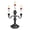 A, variant on Miwamany Halloween Skeleton LED Candle Light, Resin Skull Candlestick Figurine with Flickering Flameless Lamp, Battery Operated Spooky Tabletop Decor for Dining Room Mantel Indoor Party (16x7 Inch)