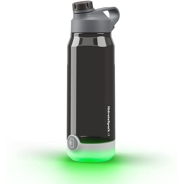 Hidrate Spark TAP 32oz Water Bottle Tritan Plastic w/ Chug Lid Black