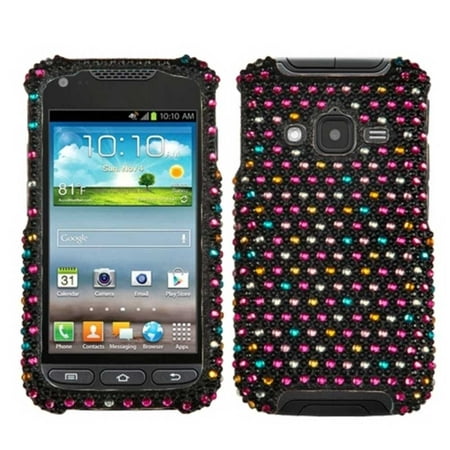 MYBAT Polka Dots Diamond Phone case for SAMSUNG i547 Galaxy Rugby Pro