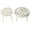 White, variant on Nature Inspired Side Table (2) - , White With Floral Painted Tops, Elevate Your Home Style Bedroom, Living Room, Foyer Of 2 Nature Tables White, Make Stand Out