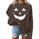 thumbnail image 4 of Blusa holgada de manga larga con estampado de otoño a la moda de Halloween para mujer, jersey informal de cuello redondo, Tops, sudadera Fridja  bvmnju6801, 4 of 5