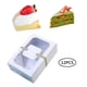 thumbnail image 5 of Cajas de panadería de papel Kraft - Paquete de 12 cajas de tartaería individuales con ventana , donut, mini pastel, rebanada de tarta, p blanco BLESIY Caja de embalaje de papel Kraft, 5 of 8