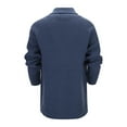 thumbnail image 5 of Mens Cable Knit Cardigan Sweater Shawl Collar Loose Fit Long Sleeve Casual Cardigans Collar Cardigan Sweaters Knit Textured Sweater Button Down Cardigans, 5 of 7