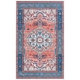 thumbnail image 2 of SAFAVIEH Arizona Merrilyn Oriental Machine Washable Area Rug, Rust/Navy, 5' x 8', 2 of 14