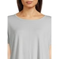 thumbnail image 4 of Athletic Works Women’s Dri More Dolman Sleeve Tee with Side Slit, Sizes XS-XXXL, 4 of 5
