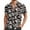 Brown, variant on Men's Shirts Beach Comfortable Loose Business Casual Collar Button Open Short Sleeve Shirt Top L