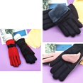 thumbnail image 3 of 1 par de guantes de ciclismo para niños, guantes suaves y gruesos y cálidos, guantes impermeables, 3 of 5