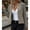 Khaki, variant on Women's Blazer Outwear Double Breasted Knit Round Neck Office Jacket