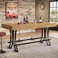 thumbnail image 3 of 63" Counter Height Bar Table with Metal Footres for Entertaining, 3 of 7
