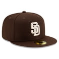 thumbnail image 3 of Men's New Era Brown San Diego Padres Alternate Authentic Collection On-Field 59FIFTY Fitted Hat, 3 of 5