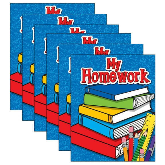 Teacher Created Resources My Homework Pocket Folder, Pack of 6