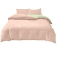 thumbnail image 2 of 4-Piece Washed Cotton Bedding Set for Dorm Beds | Soft Polyester Twin/Full Size | Reversible Design with Fresh Colors | Includes Duvet Cover, Fitted Sheet & 2 Pillowcases, 2 of 6
