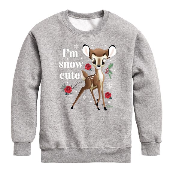 Disney Bambi - Christmas - I'm Snow Cute Roses - Toddler & Youth Long Sleeve Graphic T-Shirt