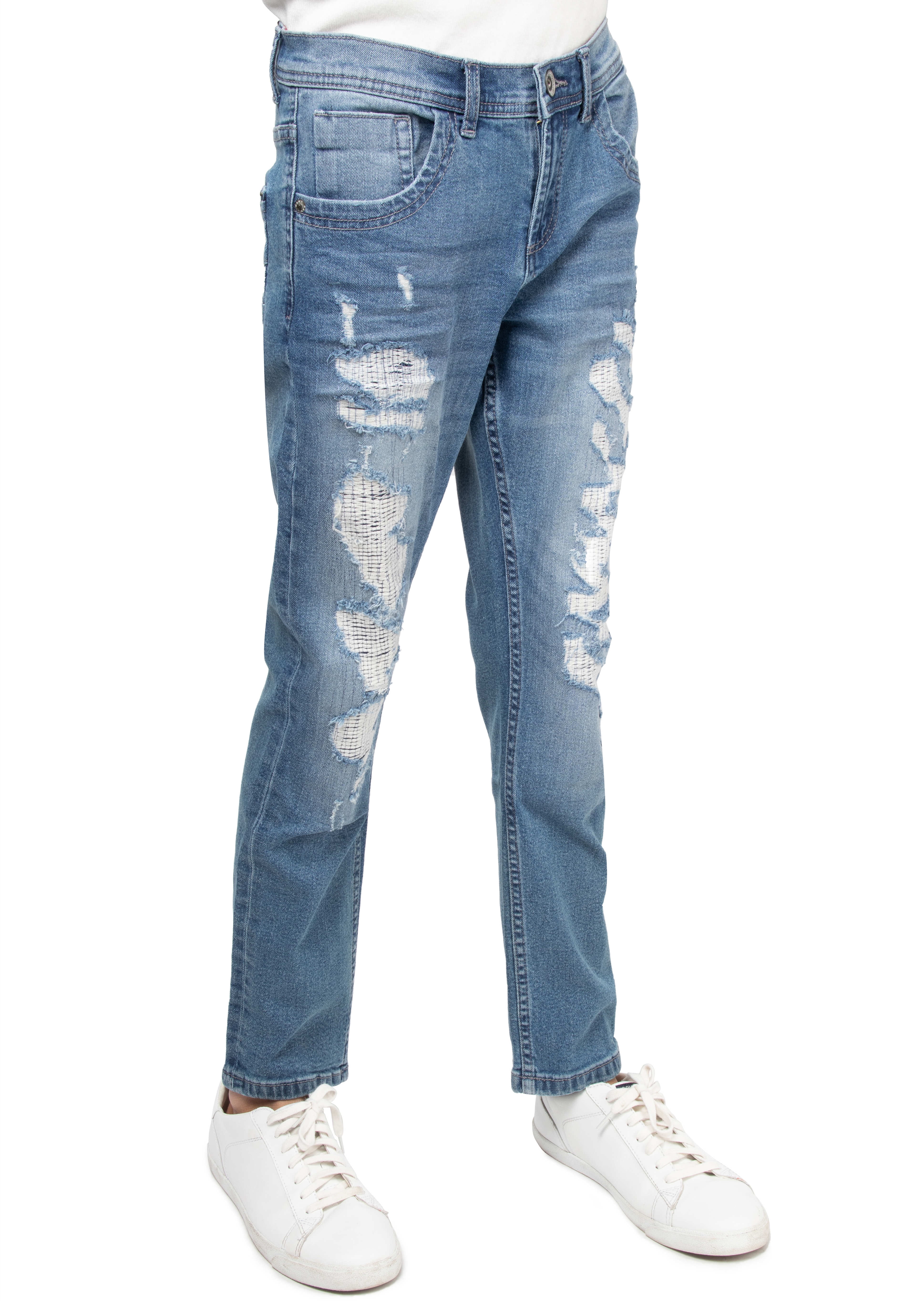 Fashion Designer Men Jeans High Quality Retro Blue Elastic Slim Fit Ripped  Jeans Men Trousers Patched Vintage Denim Pants Hombre - AliExpress