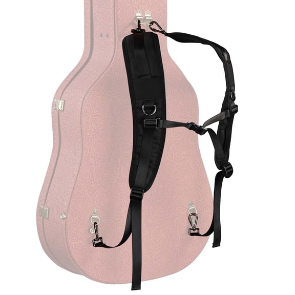 Yescom Universal Guitar Case Backpack Strap Padded Shoulder Strap with Adjustable Sternum Strap