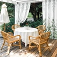 thumbnail image 4 of Outdoor Curtains for Patio Waterproof, Spring Emerald Green Eucalyptus Outdoor Privacy Panels Grommet, Botanical Leaf Country Blackout Outside Curtains for Porch/Cabana 54"x84", 2 Panels, 4 of 8