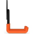 thumbnail image 4 of Soporte de pared para guitarra, almacenamiento de pared, doble gancho (naranja), 2 unidades, 4 of 5