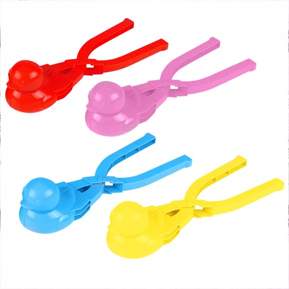 Winter Snowball Maker Clip Tool,Cute Shape Snow Sand Mold,Easy Grip Snowball Toy,Durable Wear Resistant Plastic,Outdoor Winter Play Accessory,Kids Snow Fight Tool,Multi Purpose Snow Sand Clip