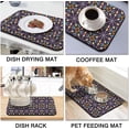 thumbnail image 3 of 2 Pack Dish Drying Mat Drying Mat for Kitchen Counter, Coffee Mat Coffee Maker Mat Dish Drying Mats for Kitchen Counter 19.5x12Inch Dish Drying Pad Ultra Absorbent and Non-Slip Coffee Machine Mat, 3 of 6