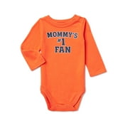 Garanimals Baby Boys' "Mommy's #1 Fan" Long Sleeve Bodysuit