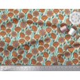 thumbnail image 3 of Soimoi Green polyester Crepe Fabric Artistic Floral Print Sewing Fabric Yard 42 Inch Wide, 3 of 3