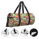thumbnail image 3 of Balery Colorful Fish 2 Bolsa de Gimnasio para Mujeres y Hombres, Bolsa de Viaje Impermeable, Bolsa de Fin de Semana con Compartimento para Zapatos y Bolsillo Húmedo, 3 of 6