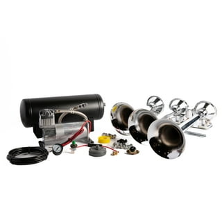 Train Horn Kit Air 1.5G 4 Trumpet 149 DB 150 PSI for Cars/Truck Viking Horns  