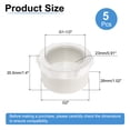 thumbnail image 2 of Uxcell 5 Pcs Polyvinyl Chloride Reducer Bushing G2" Male Thread to G1-1/2" Female Thread White, 2 of 7