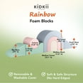 thumbnail image 3 of KIDKII Rainbow Play Set 7-Piece Foam Climbing & Motor Skill Play Kit, Pastel Mix, 3 of 7