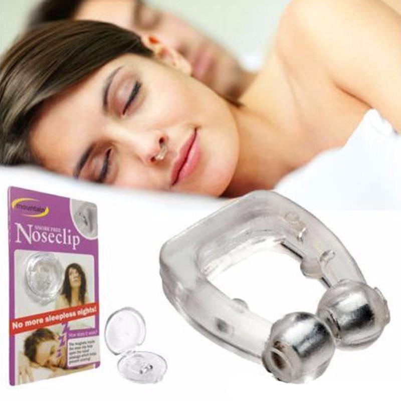 LH-BS Anti Snore Magnetic Breathing Nose Clip Silicone Alleviare Stop Snore Anti Russare Naso Clip Notte Sleep Apnea Aid Guard Device 