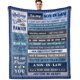 thumbnail image 1 of LHSHID Gifts for Son from Mom Son Gifts from Mom to My Son Fathers Day Blanket Birthday Gifts for Son Graduation Gifts Throw Blanket 60x80in, 1 of 6