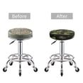 thumbnail image 3 of light green excavator Round Bar Stool Seat Covers, Elastic Round Chair Cover Stool Seat Slipcover Bar Stool Cushions Round Pad for 12-14 inch, 3 of 5