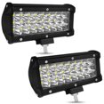 thumbnail image 1 of RV Tiras de luz LED duales de 7 pulgadas 6000K 144W 5760LM 10-30V 4 filas Lente 8D Foco todoterreno con chip LED, faros delanteros, luces de trabajo, luces antiniebla, adecuado para automóviles, camio, 1 of 5