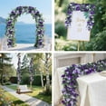 thumbnail image 7 of Duslogis 5Pcs 39.4 Ft Flower Garland Artificial Rose Vines for Bedroom, Cute Fake Hanging Flower Vines Floral Garland Decorations for Wedding Party Wall Room Decor Aesthetic (Purple), 7 of 7