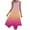 Purple, variant on Antinious Women Sleeveless Round Neck Gradient Casual Asymmetric A-Line Long Summer Dress