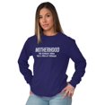 thumbnail image 4 of Funny Motherhood the Scariest Hood Women's Long Sleeve T Shirt Brisco Brands X, 4 of 6