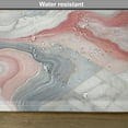 thumbnail image 5 of Ambesonne Pink Place Mats Set of 4, Swirls of Modern Marble Print, Standard Size, Dried Rose Blue Grey, 5 of 5