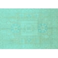 thumbnail image 1 of Ahgly Company Indoor Rectangle Abstract Light Blue Modern Area Rugs, 2' x 3', 1 of 4