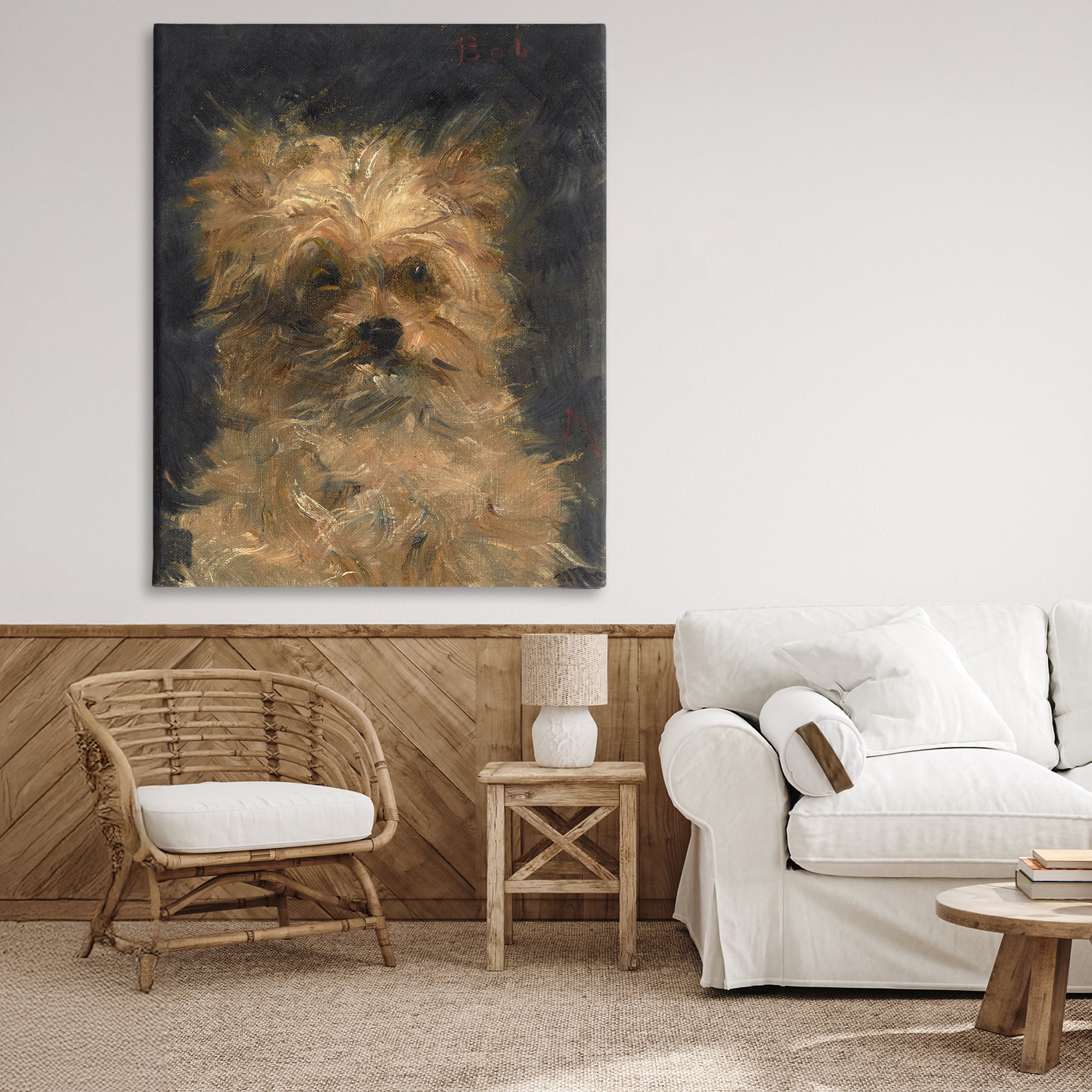 Stupell Industries Edouard Manet Dog Portrait Canvas Wall Art, design by Lil' Rue