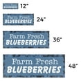 thumbnail image 3 of Farm Fresh Blueberries Vinyl Decal 12 Inch x 5 Inch Weatherproof Heavy-Duty Adhesive Backing | Sweet Berries, Farmer’s Market, Seasonal Offers | Made in USA, 3 of 6