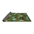 thumbnail image 2 of Ahgly Company Indoor Rectangle Oriental Turquoise Blue Industrial Area Rugs, 2' x 5', 2 of 4